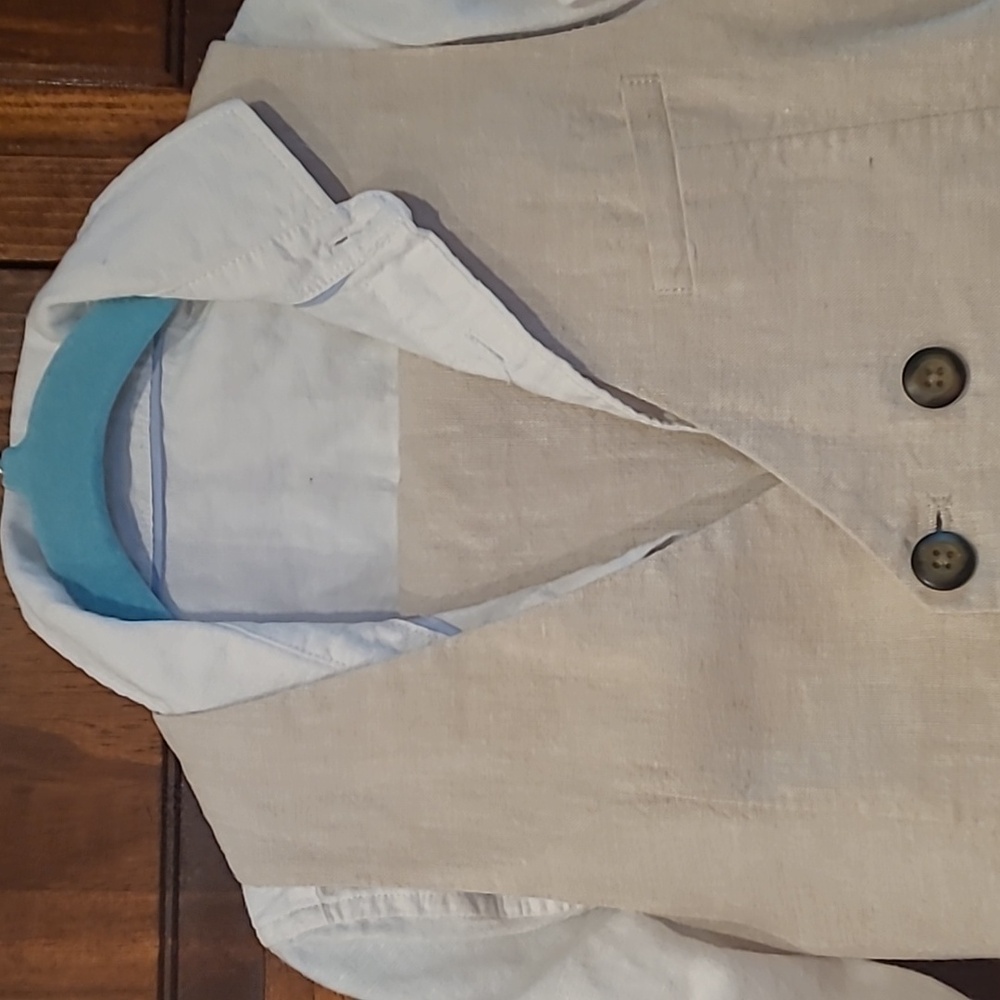Marks & Spencer Tan and White Vest Set for Special Occasions - Picture 5 of 5